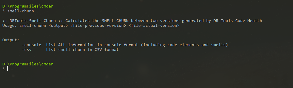 Usage commands